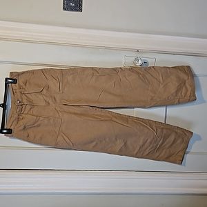 H&M Tan High Rise Cargo Wide Leg Jeans - 6